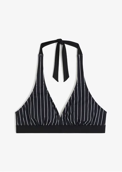 bonprix Neckholder Bikini Oberteil - schwarz - Damen