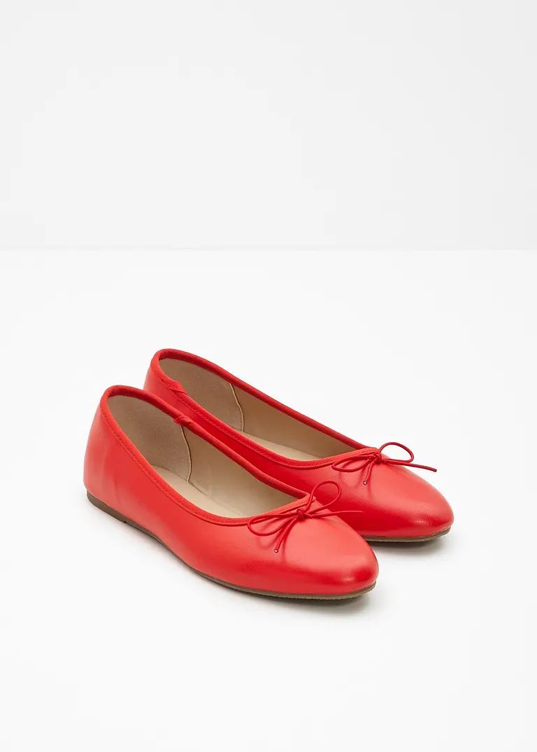Bonprix Niedliche Ballerina Mit Schleife - Rot - Damen