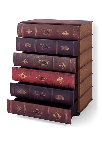 Bonprix Originelle Schubladenkommode - Schwarz