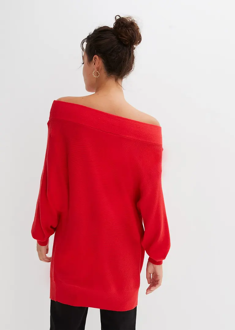 Bonprix Oversize Pullover - Rot - Damen