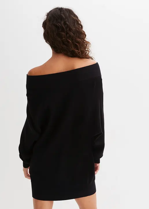 Bonprix Oversize Pullover - Schwarz - Damen