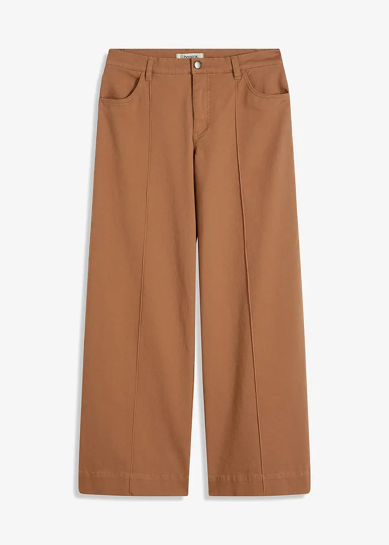 bonprix schicke Twillhose mit Biese - braun - Damen