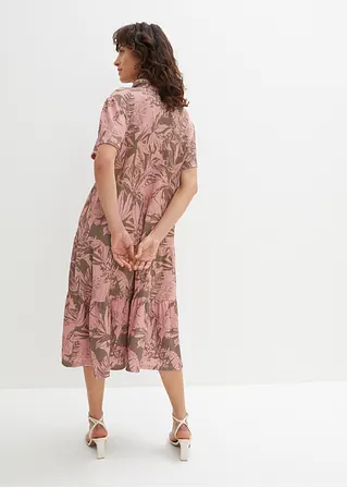 Bonprix Schickes Polo-Shirtkleid - Grün - Damen