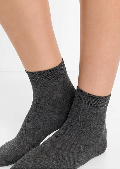 Bonprix Schlichte Basic-Socken - Grautöne - Damen