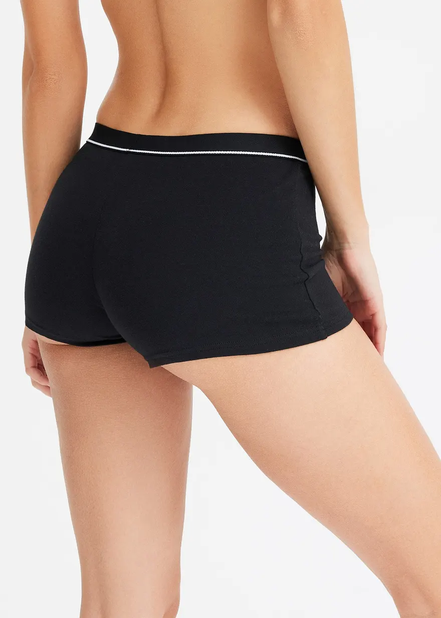 Bonprix Schlichte Damen Boxer - Schwarz - Damen