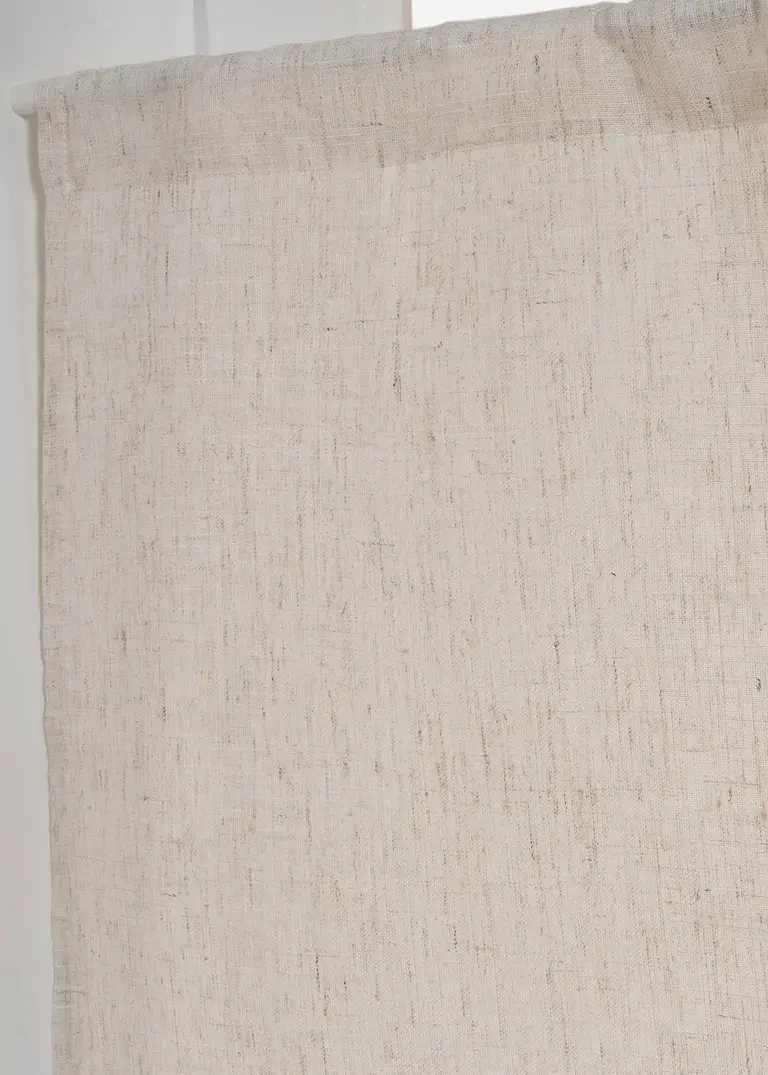 Bonprix Schlichte Küchengardine - Beige Tunnelzug