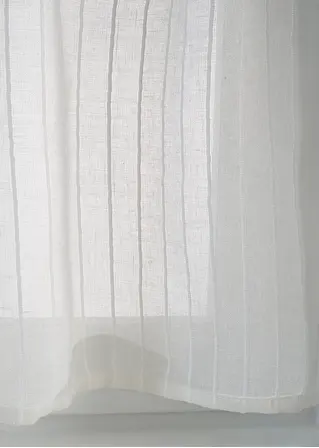 Bonprix Schlichte Küchengardine - Weiß Tunnelzug