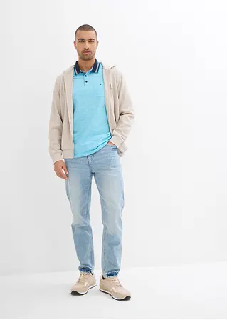 Bonprix Schönes Basic Poloshirt - Grün - Herren