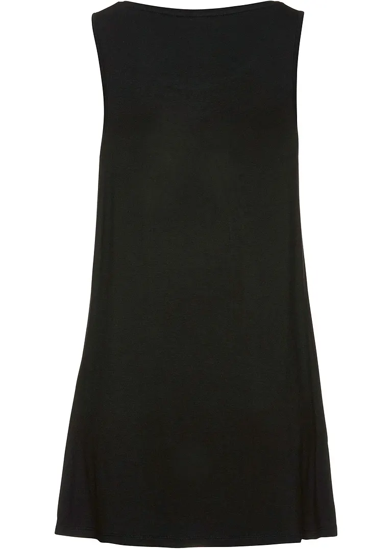 Bonprix Schönes Long-Top - Schwarz - Damen