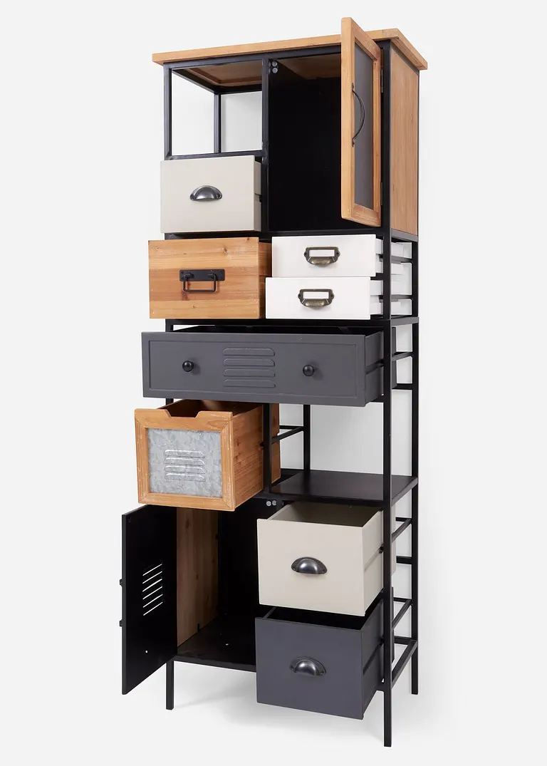 Bonprix Schrank - Grau - Wohnen & Garten