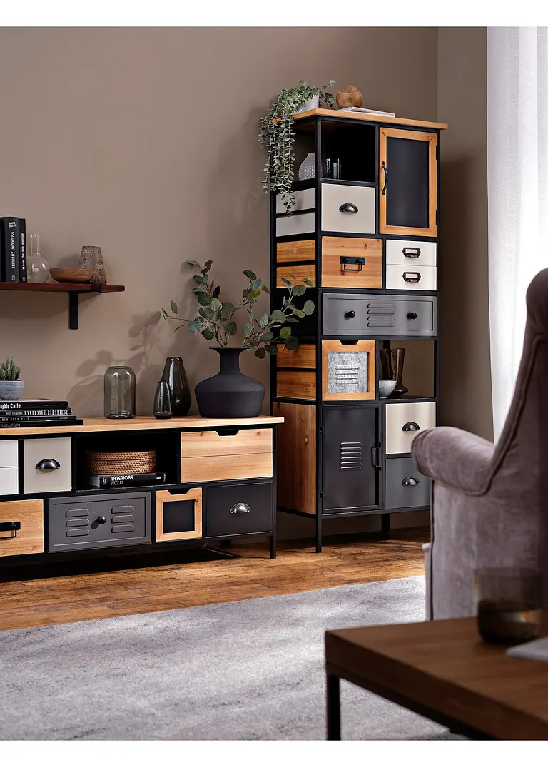 Bonprix Schrank - Grau - Wohnen & Garten