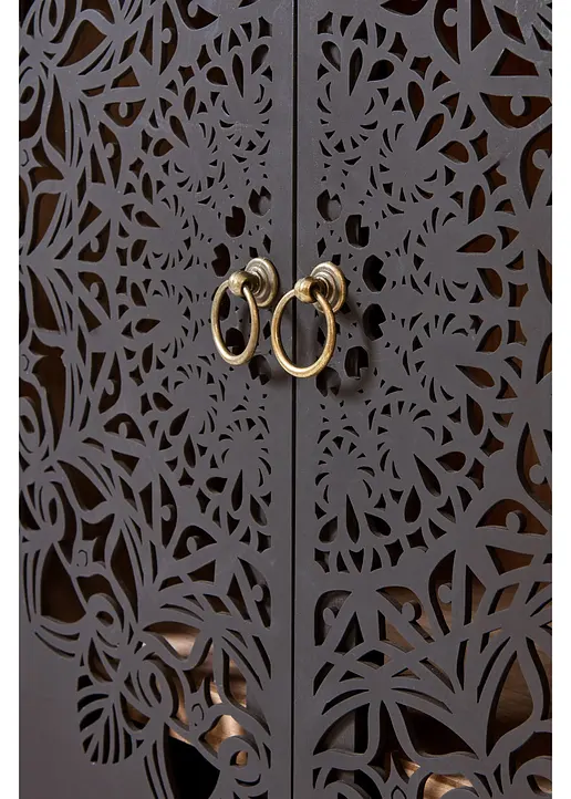 Bonprix Schrank Mit Ausgestanztem Muster - Beige