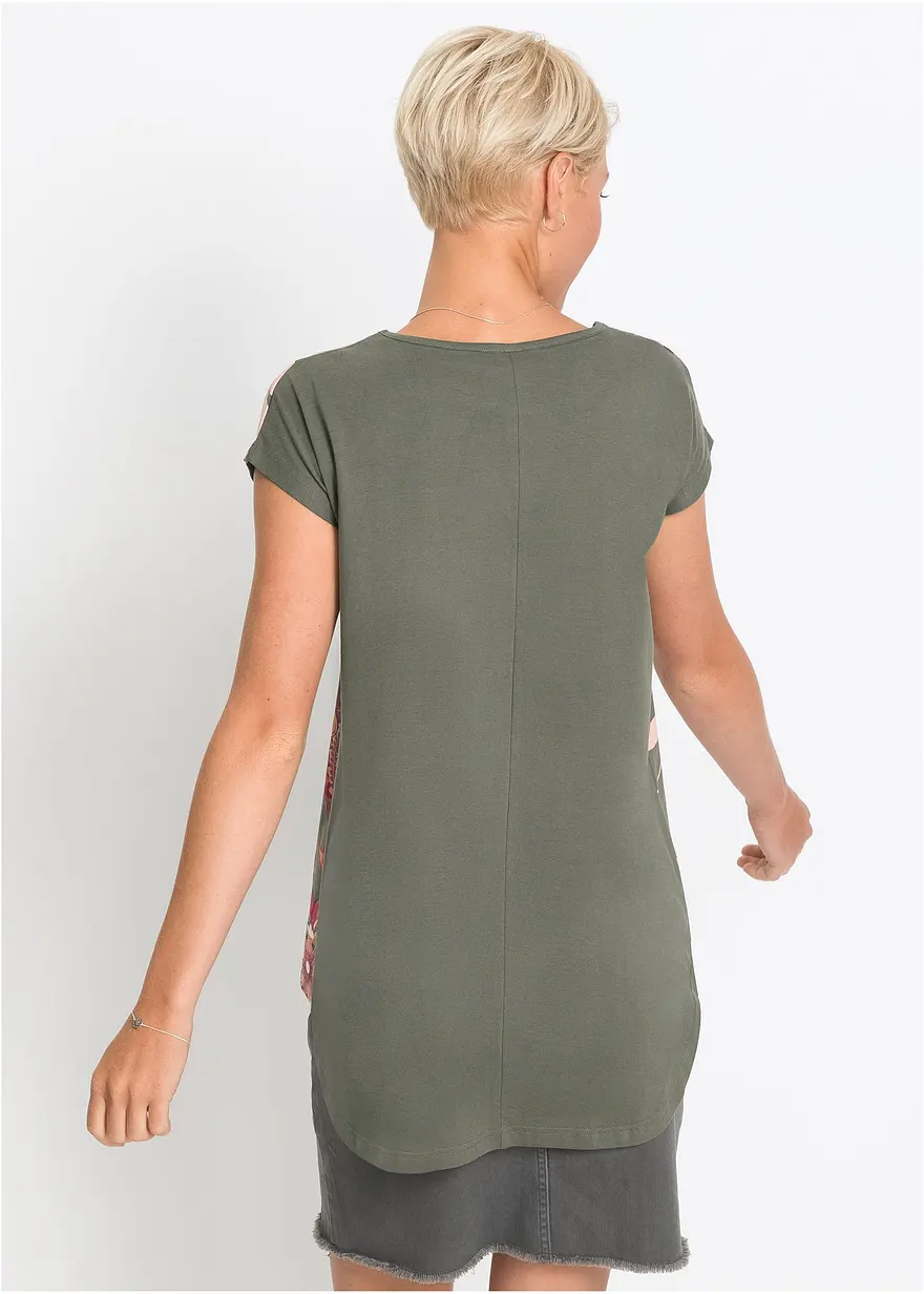 Bonprix Shirt Mit Psychedelischem Print - Grün - Damen