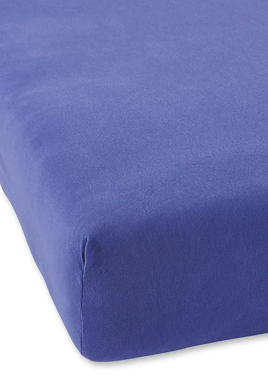 bonprix Sitzt perfekt: Jersey Spannbettlaken - blau