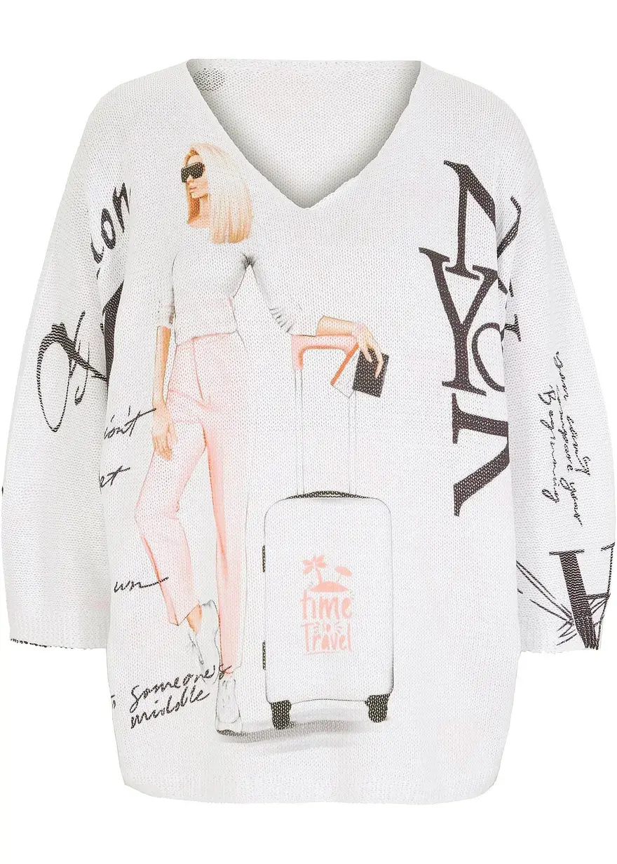 bonprix sommerlicher Pullover - weiß - Damen