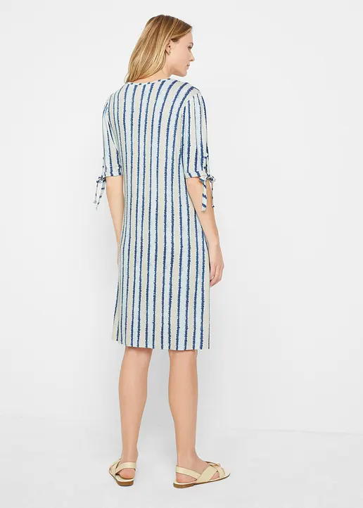 Bonprix Sommerliches Kleid Mit Print - Blau - Damen