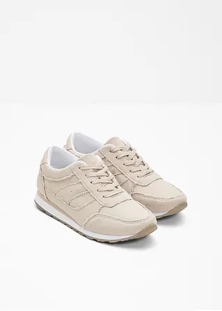 Bonprix Sportiver Sneaker Im Used-Look - Beige - Damen