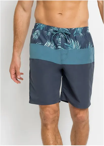 Bonprix Sportliche Badeshorts - Blau - Herren
