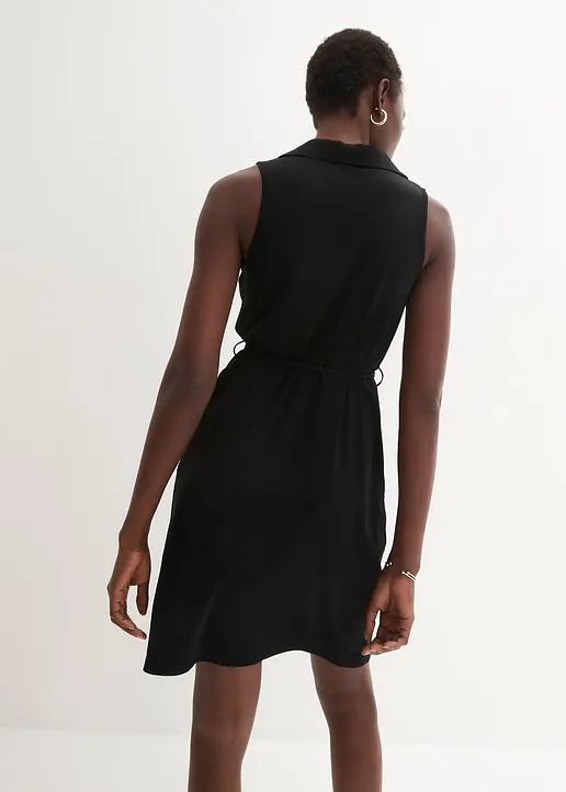 Bonprix Sportliches Shirtkleid - Schwarz - Damen