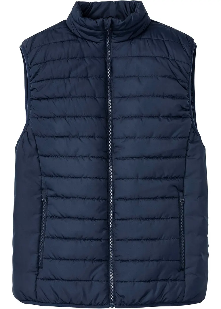 bonprix Steppweste mit Taschen - blau - Herren