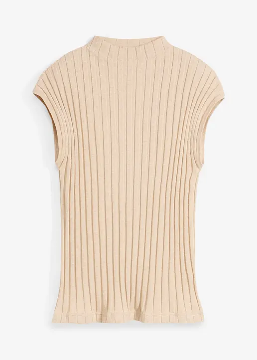bonprix stillvoller Strickpullunder - beige - Damen