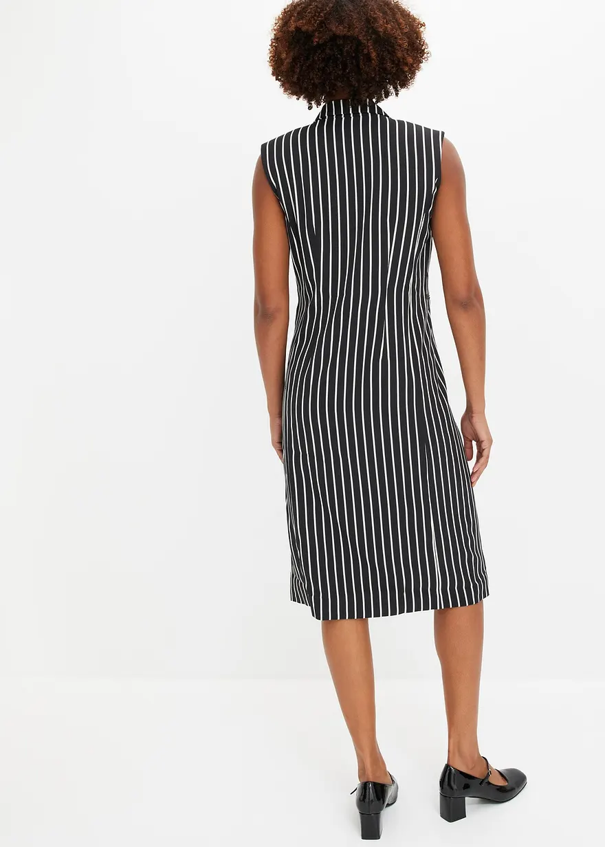 Bonprix Stillvolles Blazerkleid - Schwarz - Damen