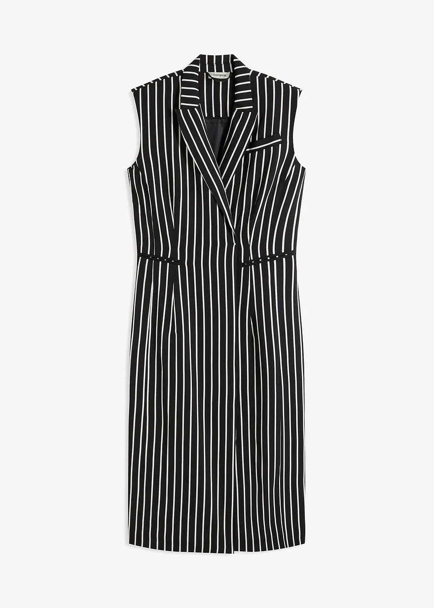bonprix stillvolles Blazerkleid - schwarz - Damen