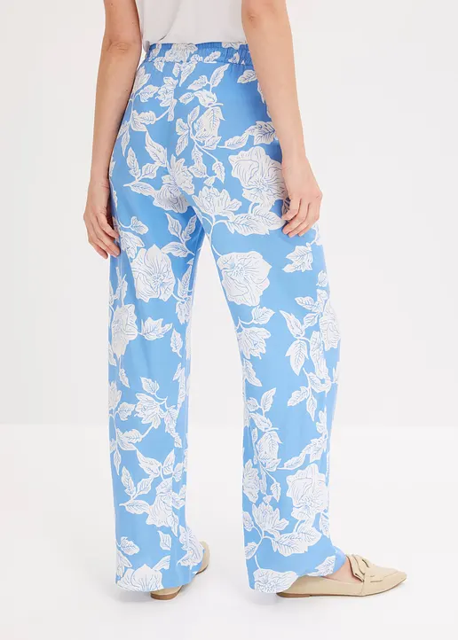 Bonprix Stilvolle Hose Mit Bindeband - Blau - Damen