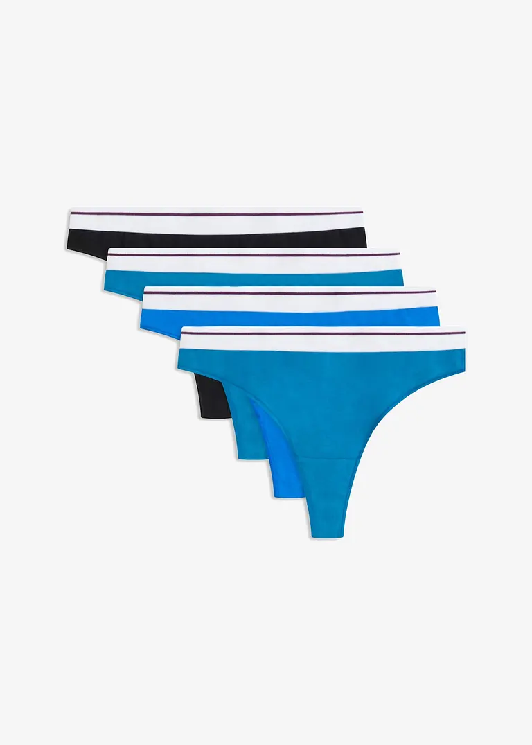 Bonprix String Mit Bio-Baumwolle (4er Pack) - Damen