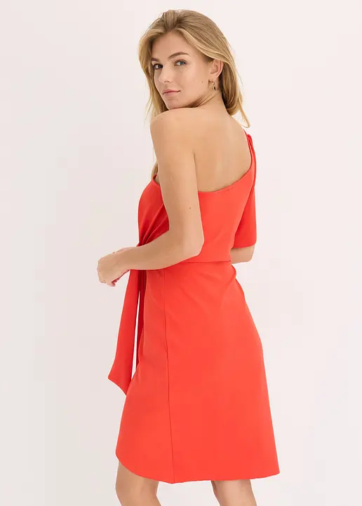 Bonprix Stylisches Kleid In Midilänge - Rot - Damen
