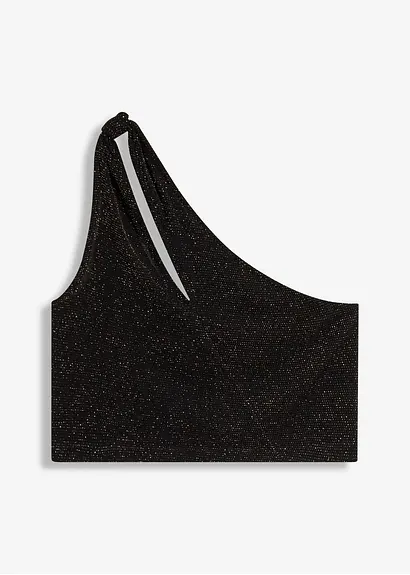 bonprix Stylisches Top mit Cut-Out - schwarz - Damen