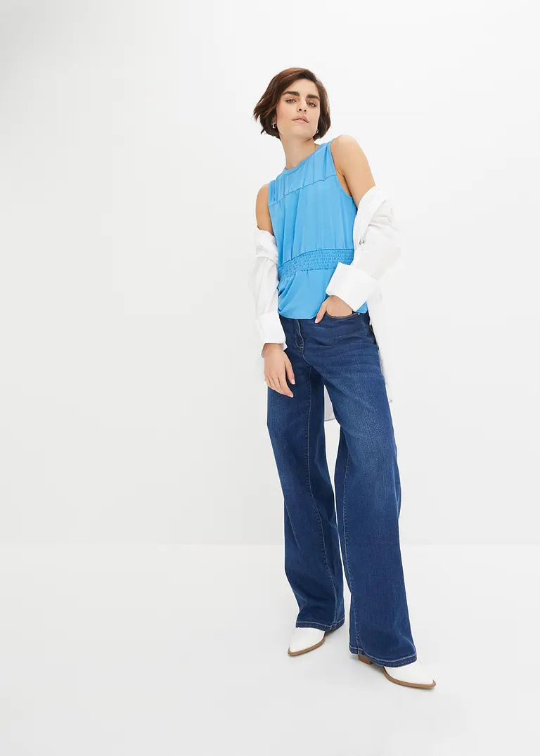 Bonprix Stylishes Shirt - Blau - Damen