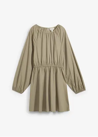 bonprix Süßes Blusenkleid aus Popeline - grau - Damen