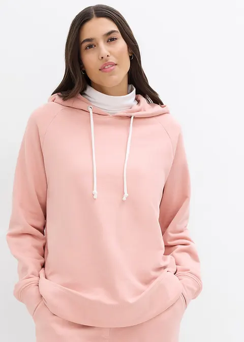 Bonprix Sweatshirt Mit Kapuze Langarm - Rosa - Damen