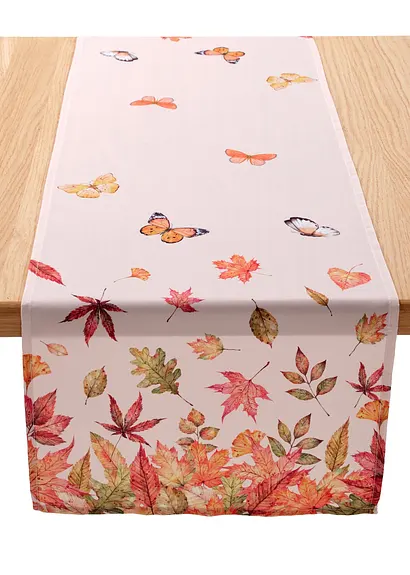 bonprix Tischläufer mit herbstlichem Druck - beige