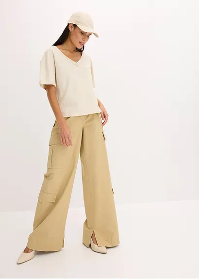 Bonprix Trendige Cap Aus Leinen - Beige - Damen