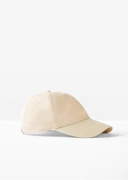bonprix Trendige Cap aus Leinen - beige - Damen