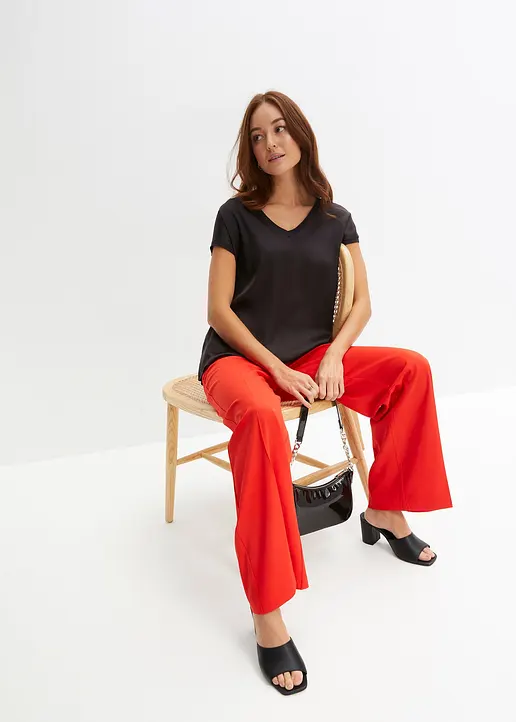 Bonprix Trendige Hose - Rot - Damen