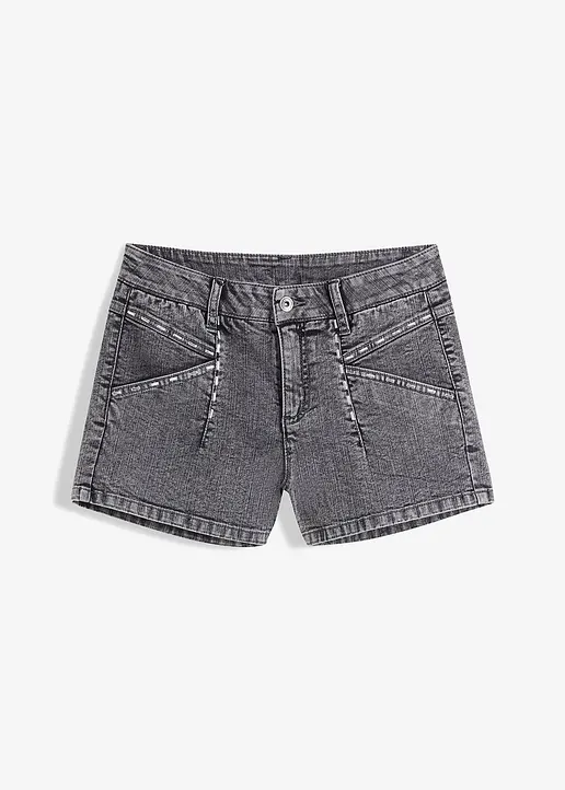bonprix trendige Jeans-Shorts - grau - Damen