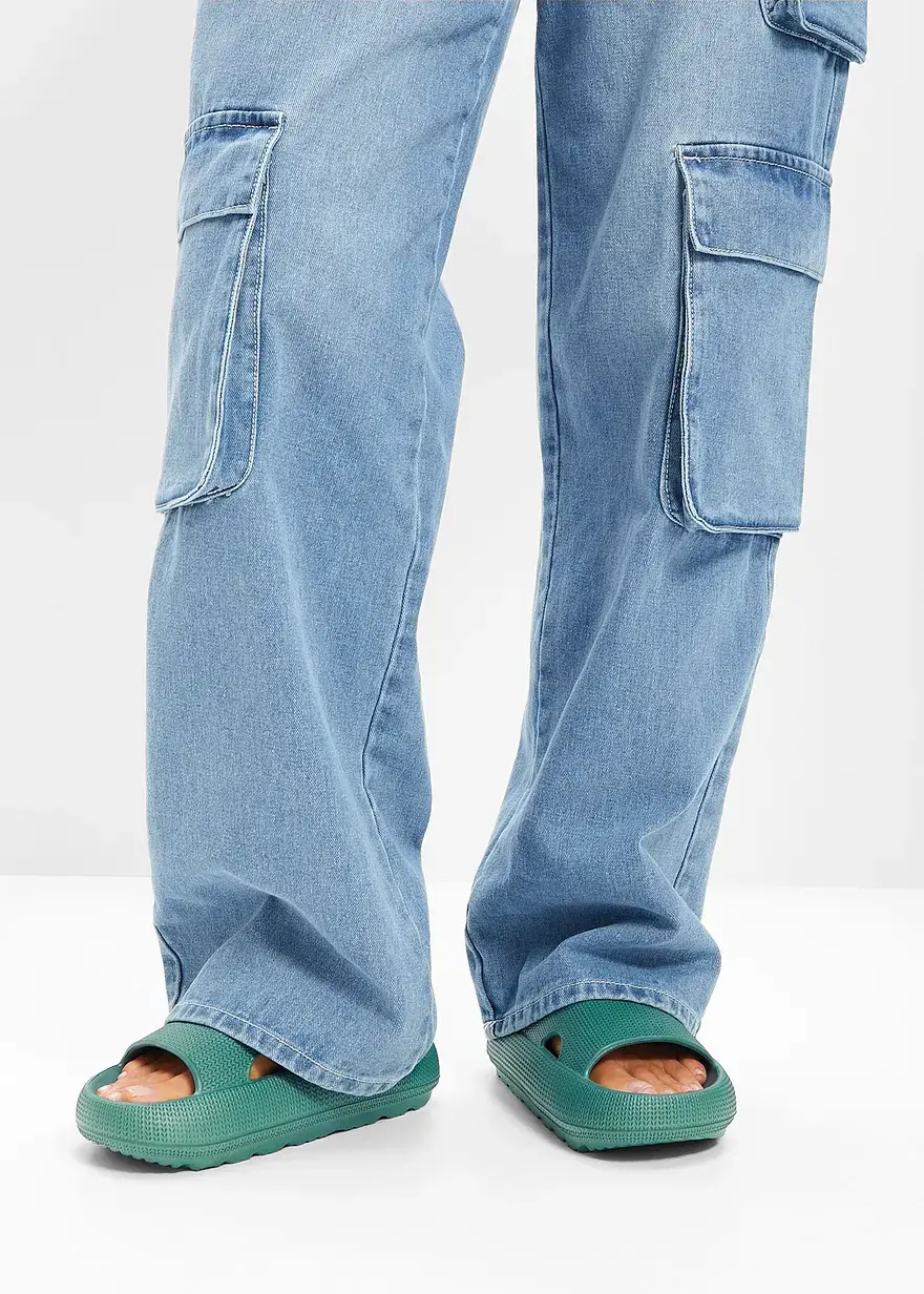 Bonprix Trendige Pantolette - Grün - Damen