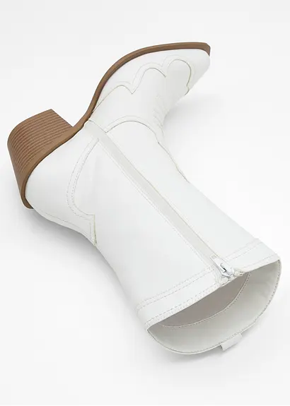 Bonprix Trendiger Cowboy Stiefel - Weiß - Damen