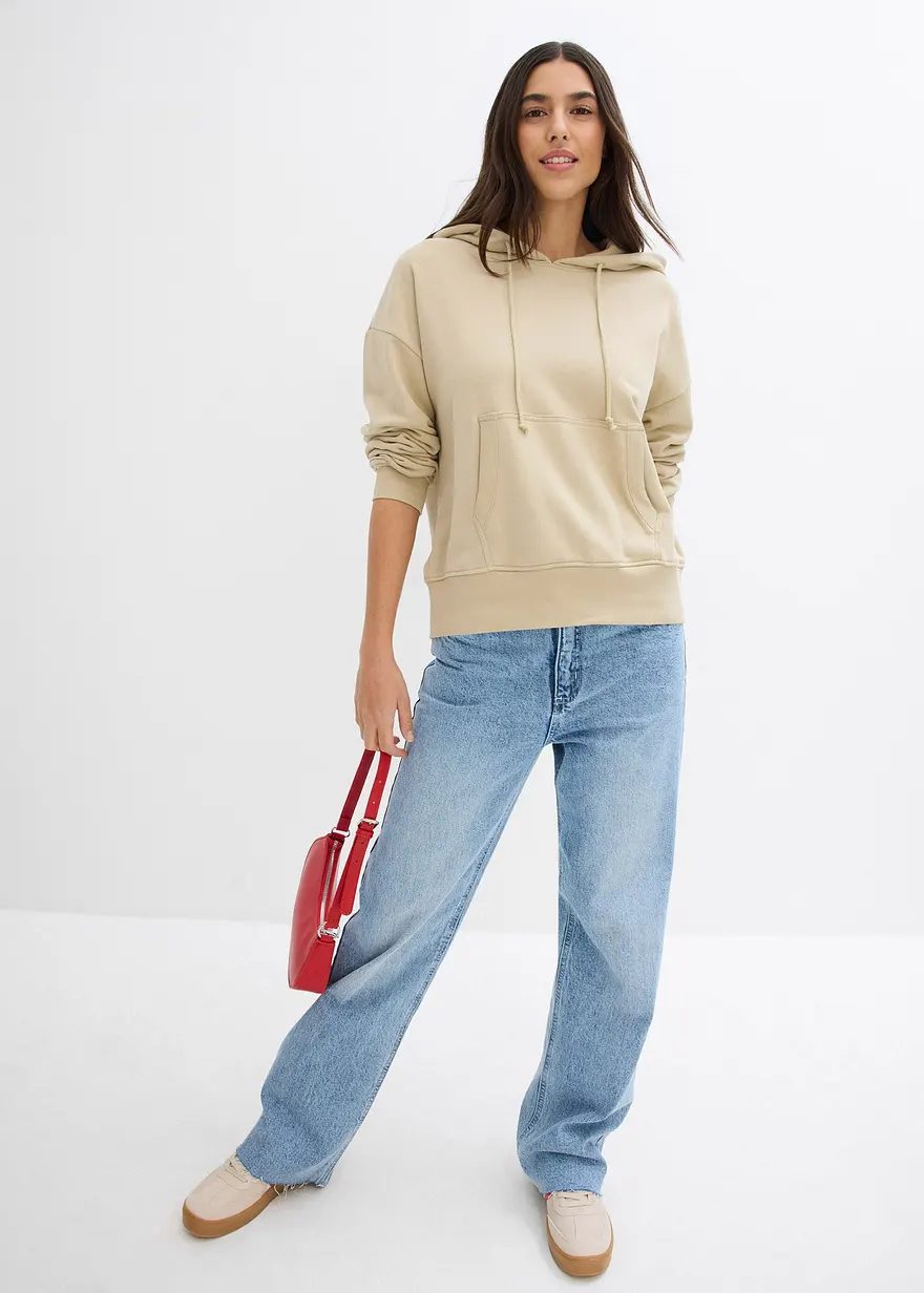 Bonprix Trendiges Bequemes Sweatshirt - Grün - Damen