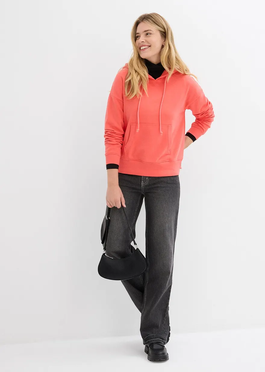 Bonprix Trendiges Bequemes Sweatshirt - Pink - Damen