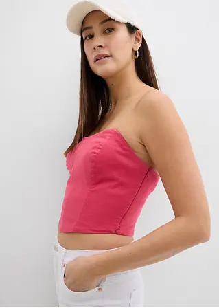 Bonprix Trendiges Korsett Blusentop - Pink - Damen