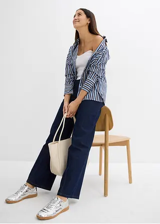 Bonprix Trendiges Korsett Blusentop - Weiß - Damen