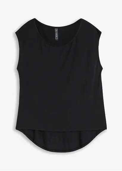 bonprix Trendstarkes Shirt mit Druck - schwarz - Damen