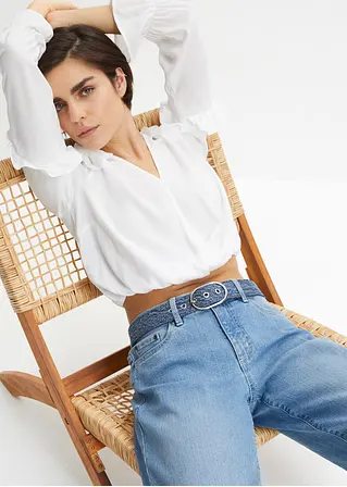 Bonprix Trendy Gürtel In Jeansstoff - Blau - Damen