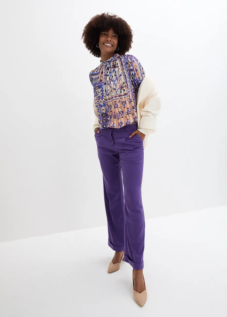 Bonprix Tunika Mit Schnür-Element - Beige - Damen
