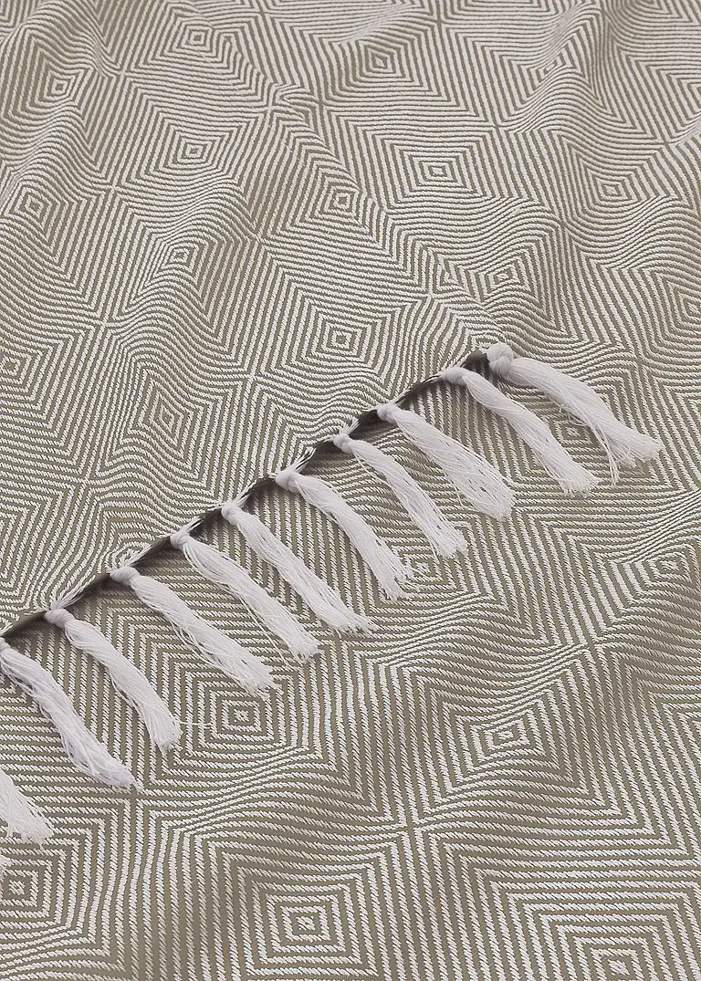 Bonprix Überwurf Im Schicken Ethno-Look - Creme