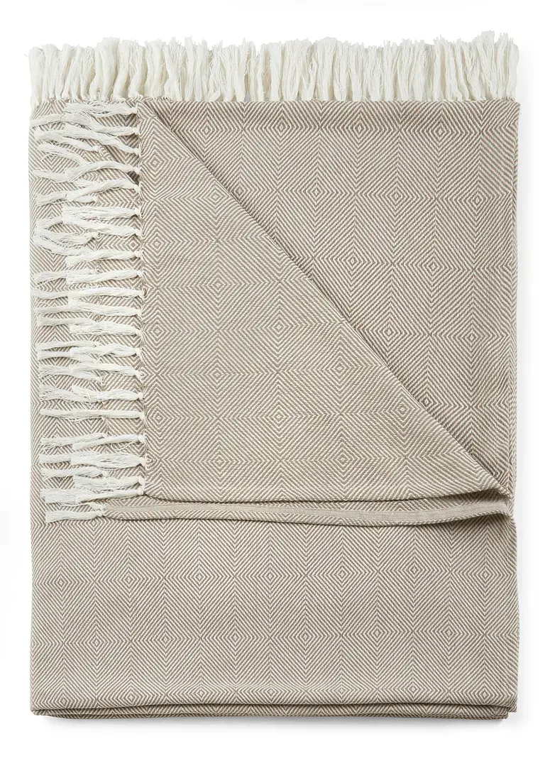 bonprix Überwurf im schicken Ethno-Look - creme